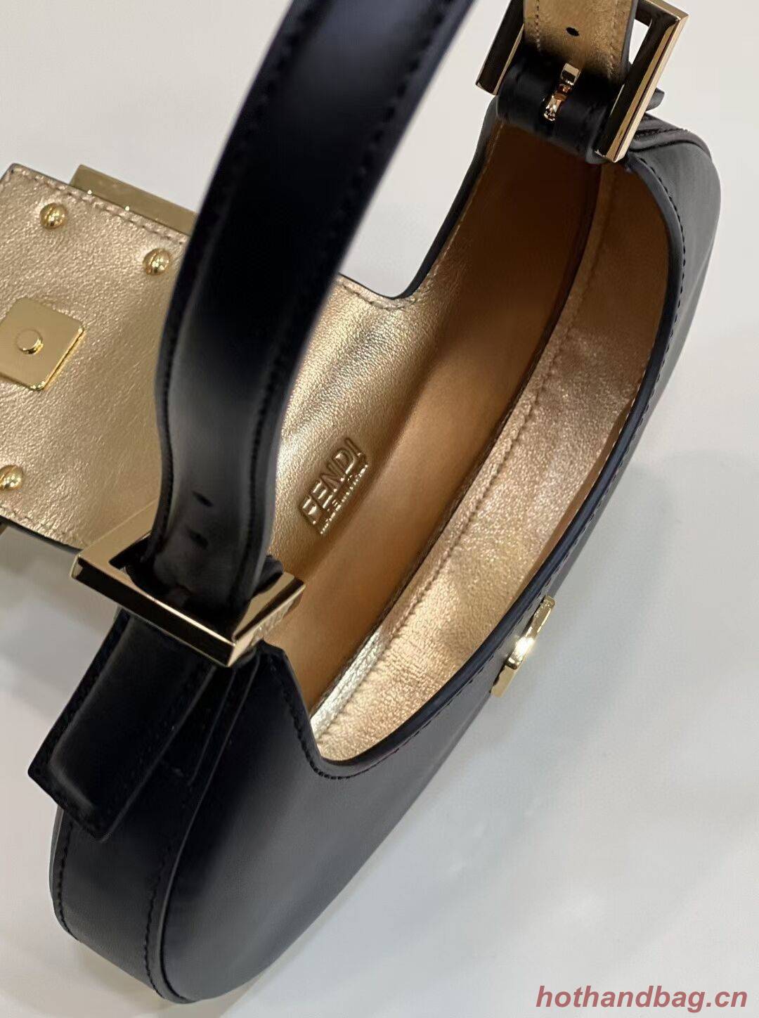 Fendi Cookie black leather mini bag 8BS065A Fendi Cookie black leather mini bag 8BS065A