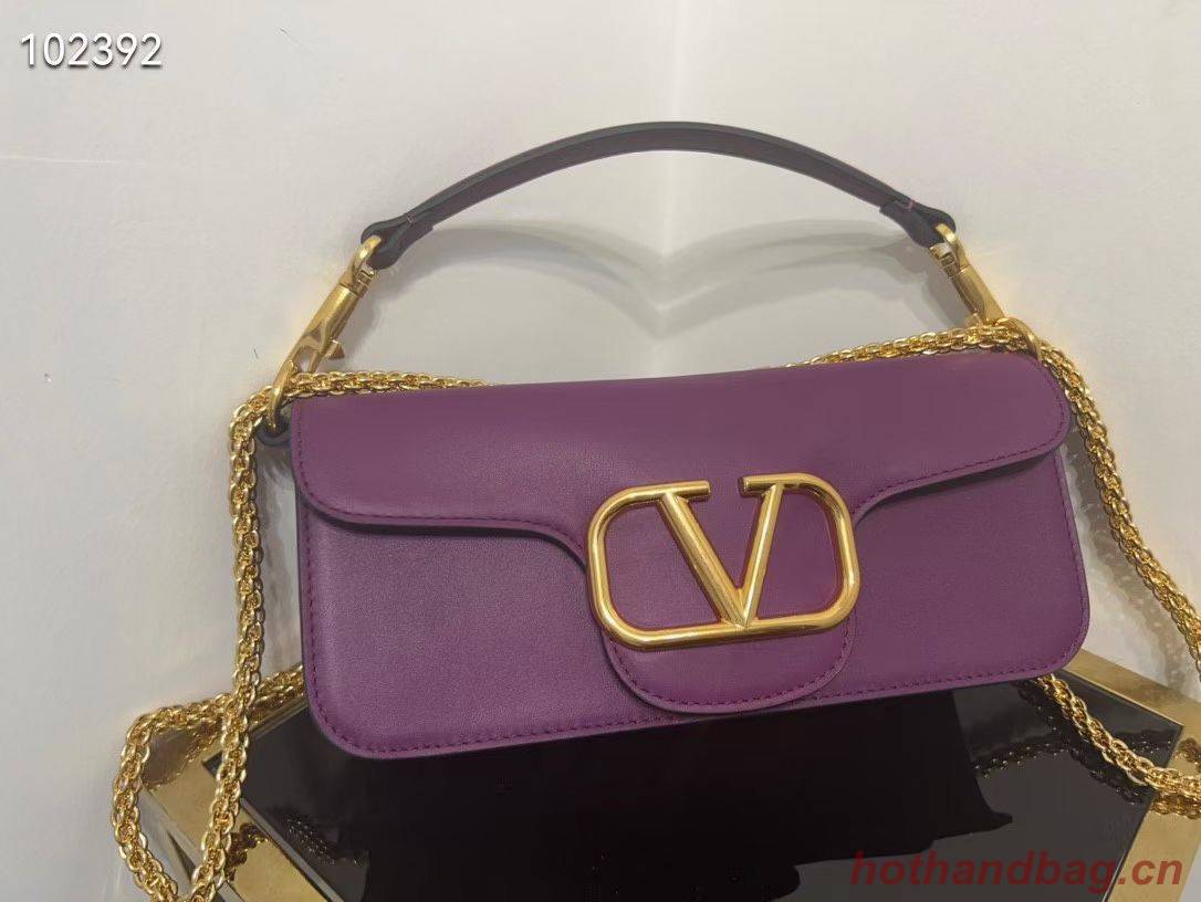 VALENTINO GARAVANI Loco Calf leather bag 2B0K30 purple VALENTINO GARAVANI Loco Calf leather bag 2B0K30 purple
