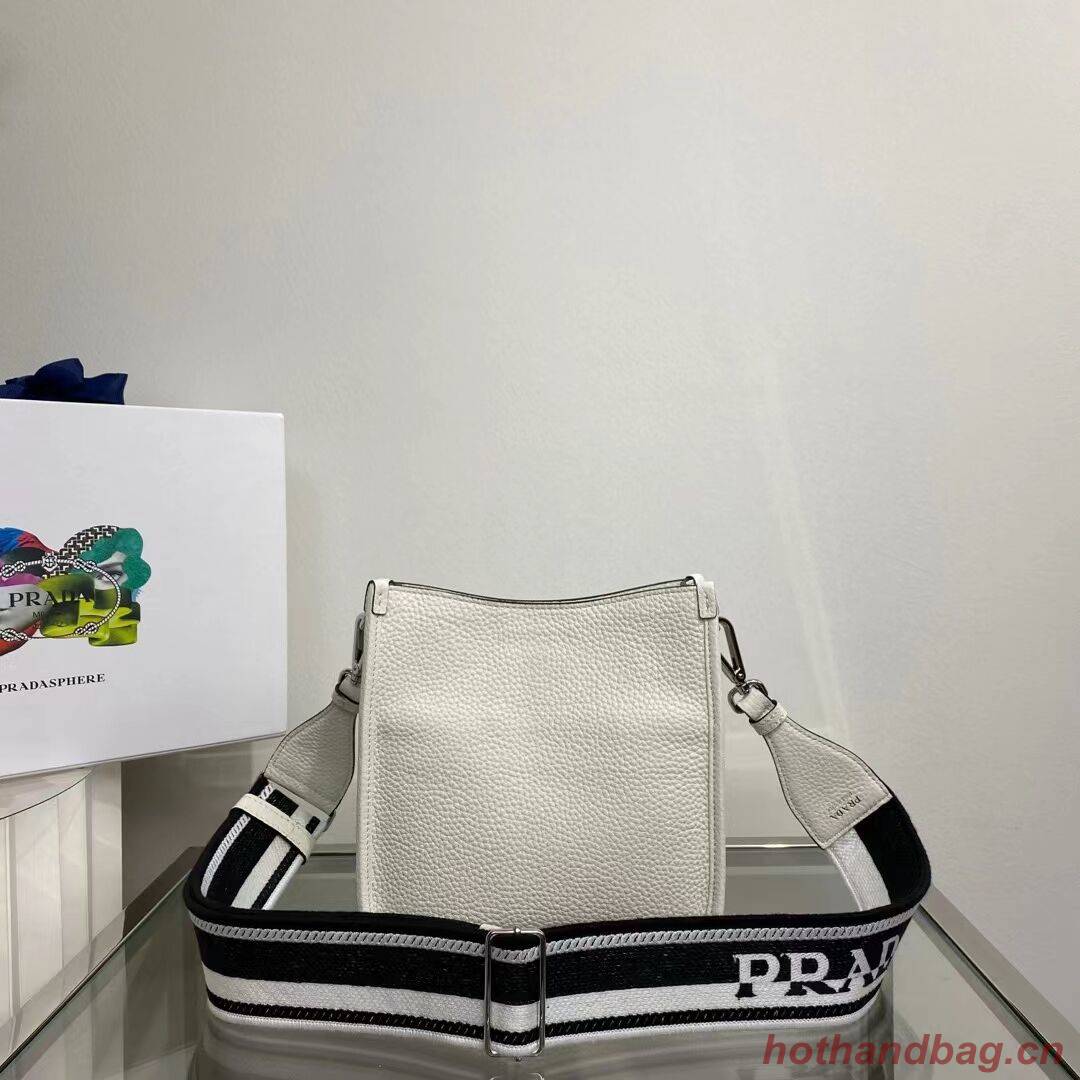 Prada Leather mini shoulder bag 1BH191 white Prada Leather mini shoulder bag 1BH191 white