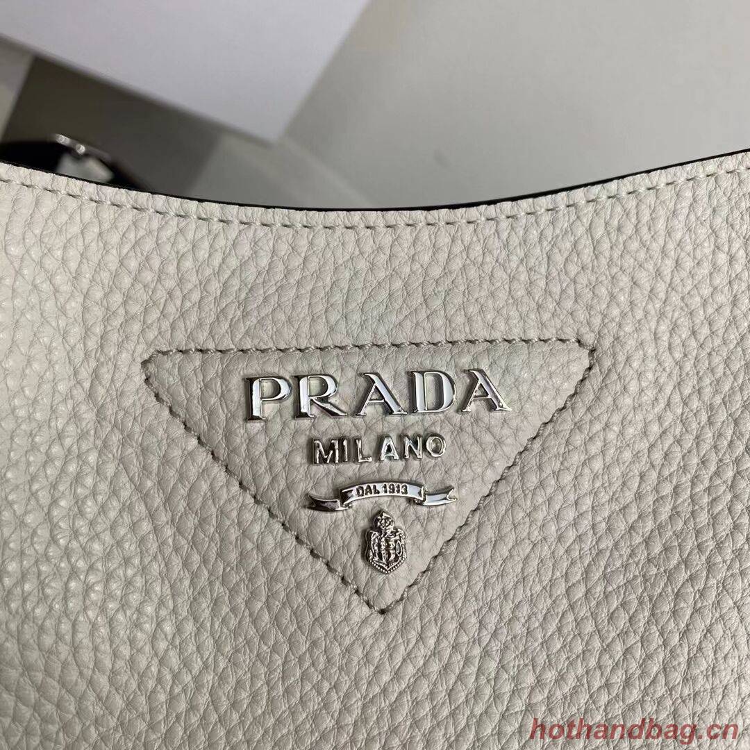 Prada Leather mini shoulder bag 1BH191 white Prada Leather mini shoulder bag 1BH191 white
