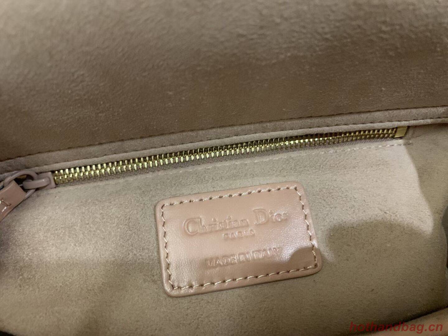 MEDIUM LADY DIOR BAG Cannage Calfskin C2813 pink MEDIUM LADY DIOR BAG Cannage Calfskin C2813 pink