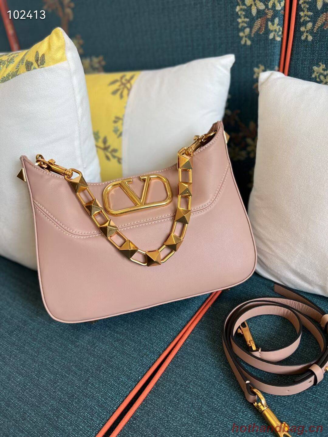 VALENTINO GARAVANI Loco Calf leather bag V2028 pink VALENTINO GARAVANI Loco Calf leather bag V2028 pink