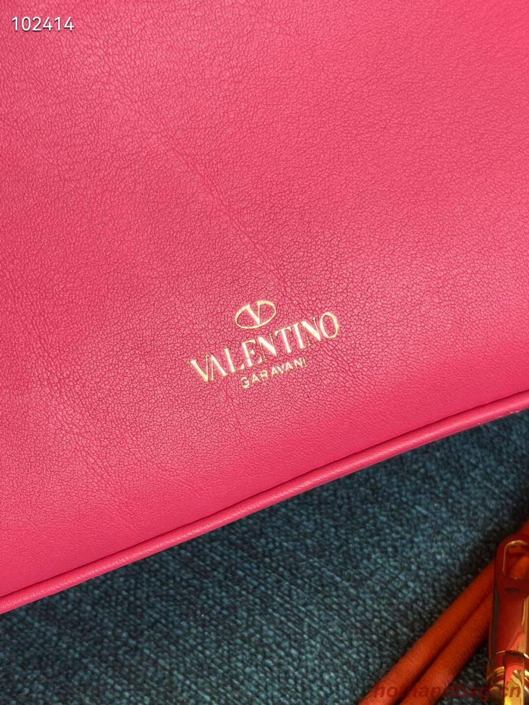 VALENTINO GARAVANI Loco Calf leather bag V2028 plum VALENTINO GARAVANI Loco Calf leather bag V2028 plum