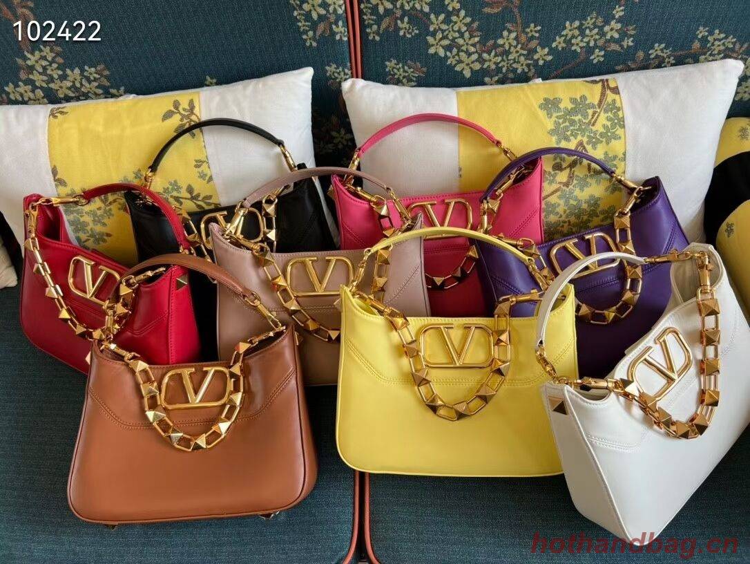 VALENTINO GARAVANI Loco Calf leather bag V2028 yellow VALENTINO GARAVANI Loco Calf leather bag V2028 yellow