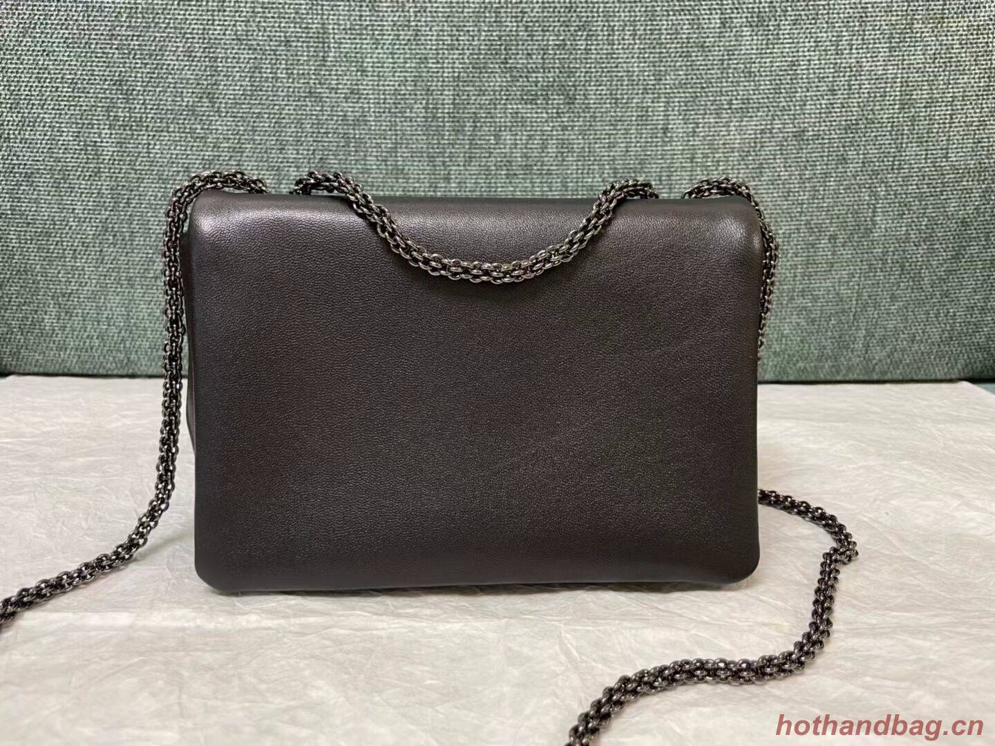 VALENTINO GARAVANI One Stud Sheepskin Shoulder Bag YW0B0K21 black