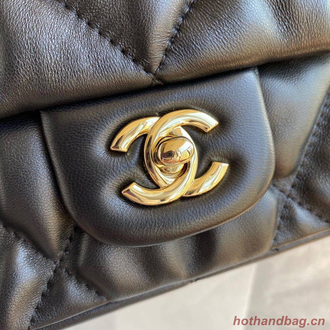Chanel small flap Lingge bubble bag Calfskin & Gold-Tone Metal AS2232 black Chanel small flap Lingge bubble bag Calfskin & Gold-Tone Metal AS2232 black