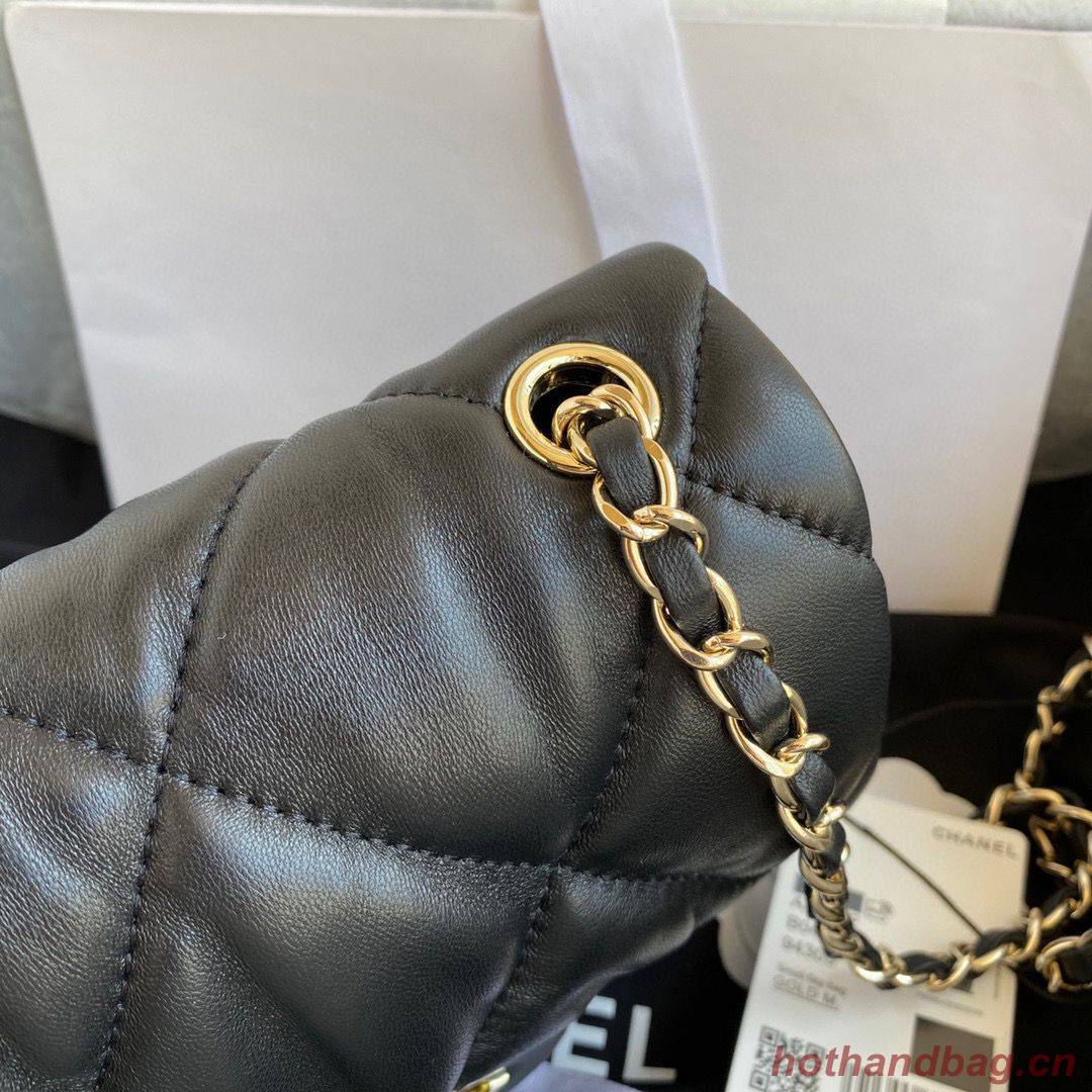 Chanel small flap Lingge bubble bag Calfskin & Gold-Tone Metal AS2232 black Chanel small flap Lingge bubble bag Calfskin & Gold-Tone Metal AS2232 black