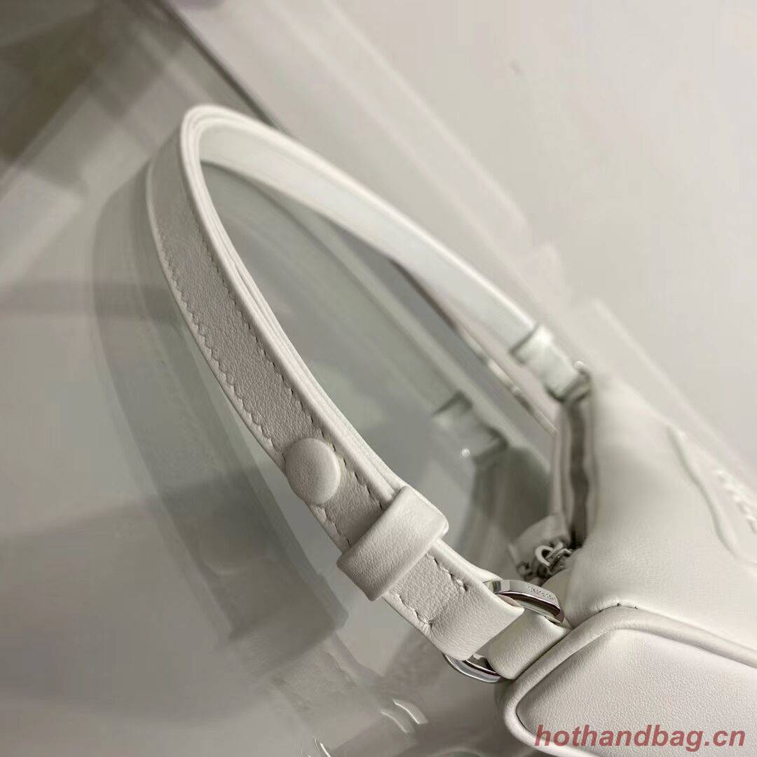 Prada Padded nappa leather handbag 1BE003 white Prada Padded nappa leather handbag 1BE003 white