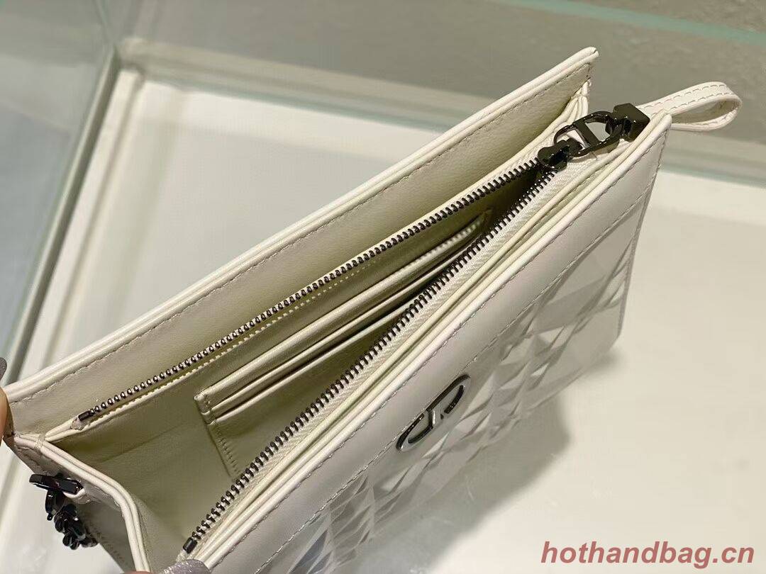 DIOR MINI BOBBY BAG Cannage Calfskin C2806 white DIOR MINI BOBBY BAG Cannage Calfskin C2806 white
