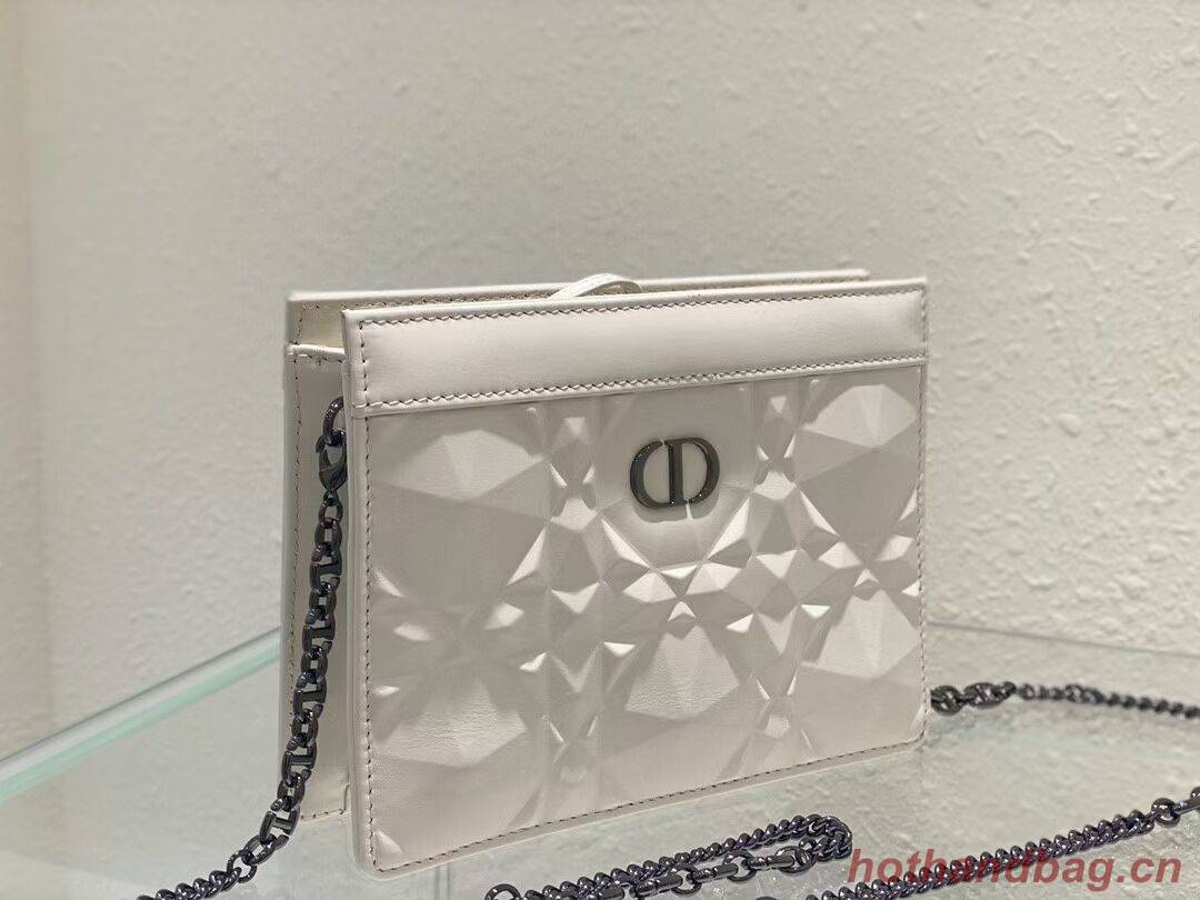 DIOR MINI BOBBY BAG Cannage Calfskin C2806 white DIOR MINI BOBBY BAG Cannage Calfskin C2806 white
