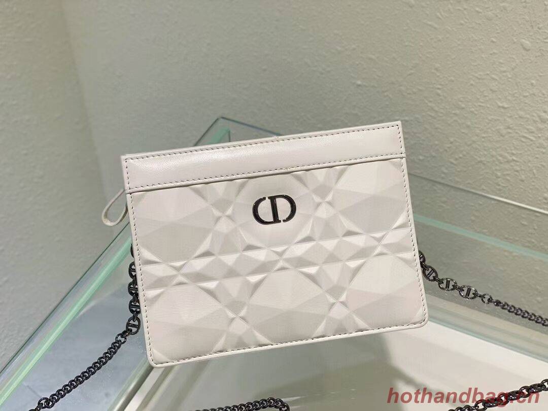 DIOR MINI BOBBY BAG Cannage Calfskin C2806 white DIOR MINI BOBBY BAG Cannage Calfskin C2806 white