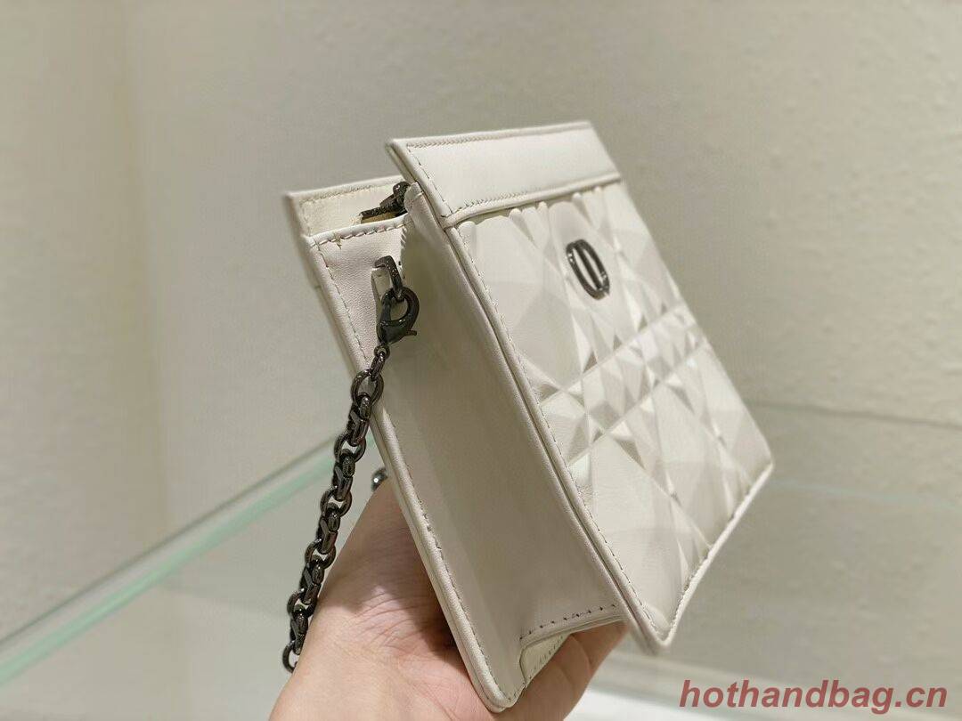 DIOR MINI BOBBY BAG Cannage Calfskin C2806 white DIOR MINI BOBBY BAG Cannage Calfskin C2806 white