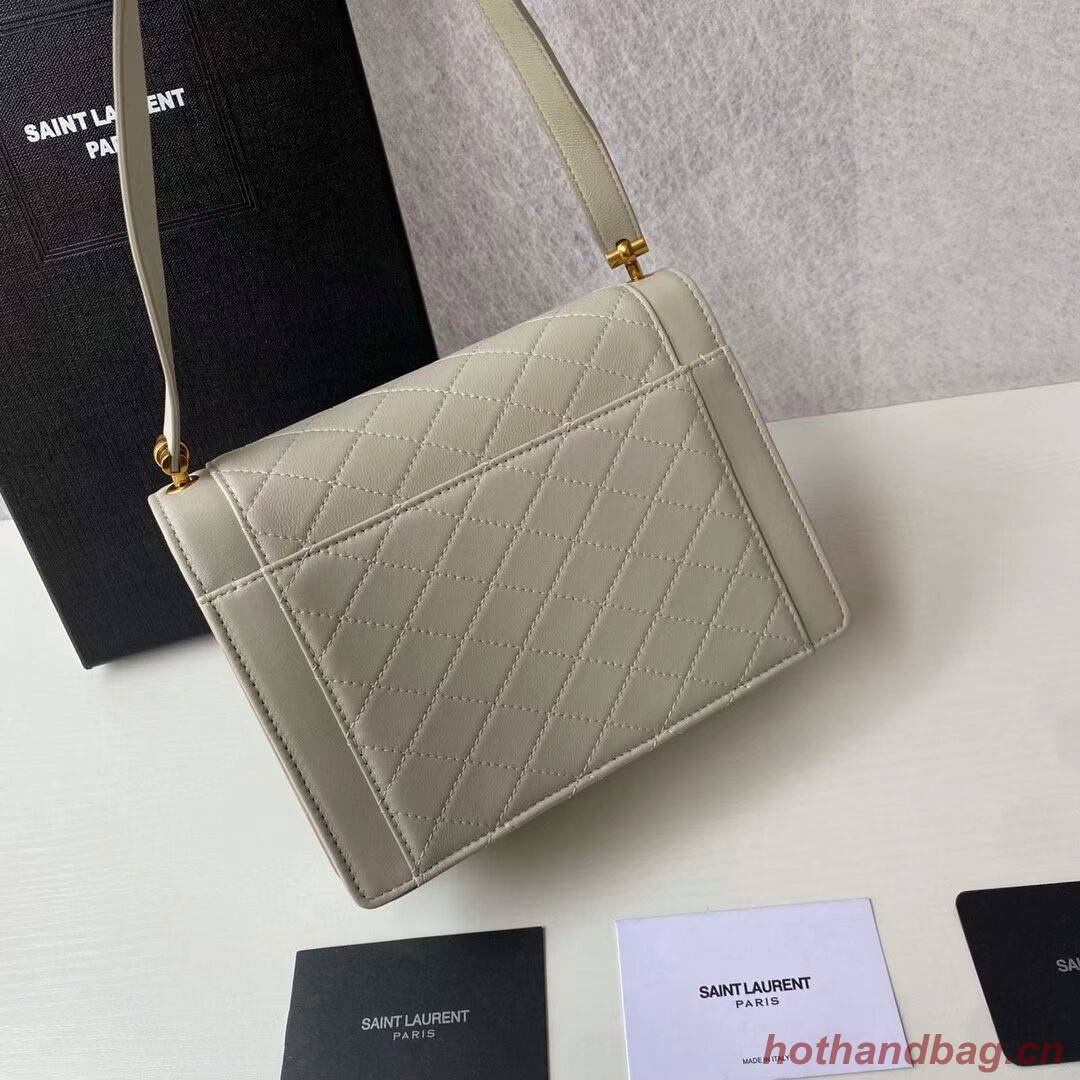 Yves Saint Laurent GABY MINI SATCHEL IN QUILTED LAMBSKIN 6855741 BLANC VINTAGE Yves Saint Laurent GABY MINI SATCHEL IN QUILTED LAMBSKIN 6855741 BLANC VINTAGE