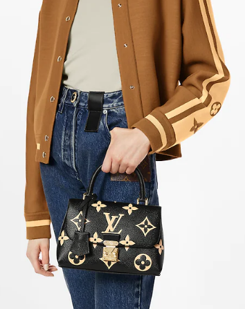 Louis Vuitton MADELEINE BB M46008 Black & Beige Louis Vuitton MADELEINE BB M46008 Black & Beige