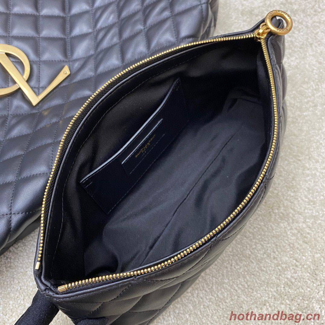 Yves Saint Laurent ICARE MAXI SHOPPING BAG IN QUILTED LAMBSKIN 698651 Black Yves Saint Laurent ICARE MAXI SHOPPING BAG IN QUILTED LAMBSKIN 698651 Black