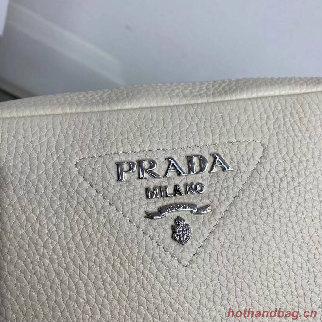 Prada Leather bag with shoulder strap 1BH082 white Prada Leather bag with shoulder strap 1BH082 white