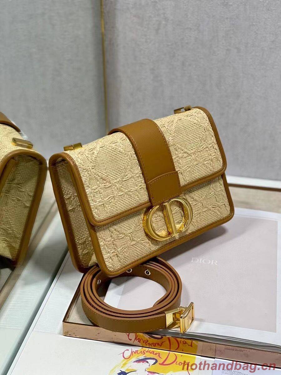 Dior 30 MONTAIGNE BAG Frosted Calfskin C9268 Apricot Dior 30 MONTAIGNE BAG Frosted Calfskin C9268 Apricot