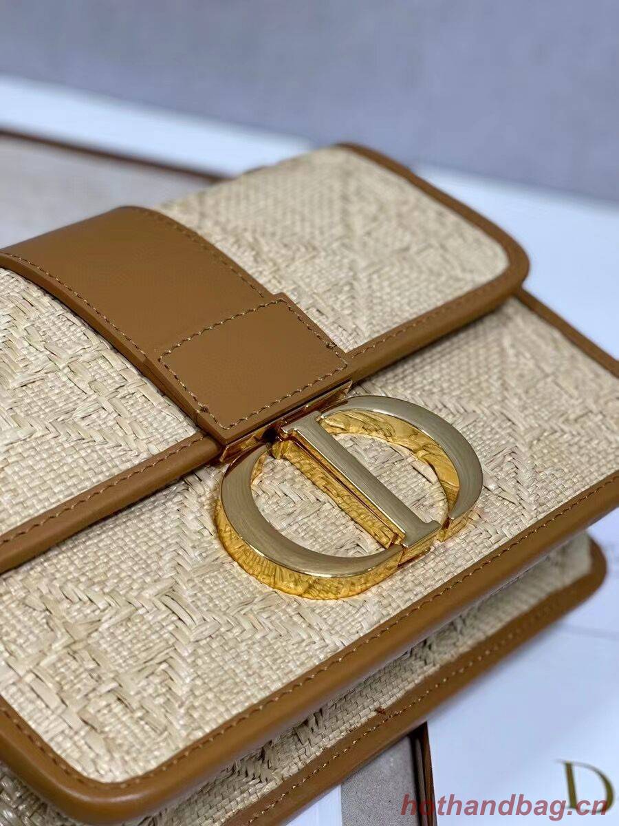 Dior 30 MONTAIGNE BAG Frosted Calfskin C9268 Apricot Dior 30 MONTAIGNE BAG Frosted Calfskin C9268 Apricot