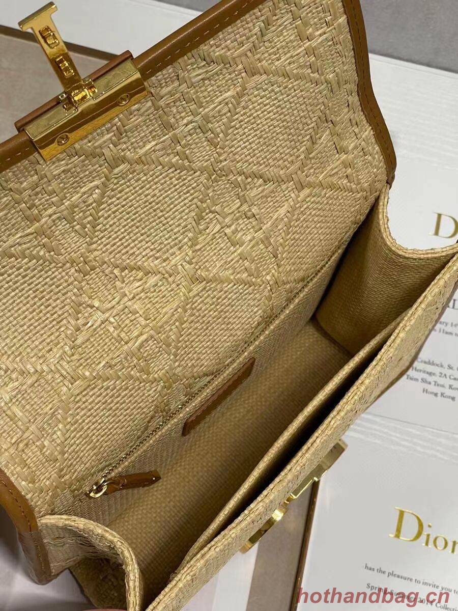 Dior 30 MONTAIGNE BAG Frosted Calfskin C9268 Apricot Dior 30 MONTAIGNE BAG Frosted Calfskin C9268 Apricot