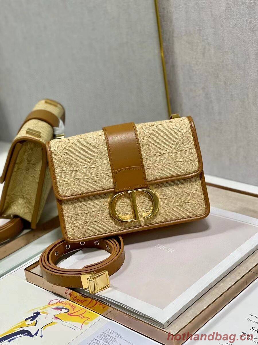 Dior 30 MONTAIGNE BAG Frosted Calfskin C9268 Apricot Dior 30 MONTAIGNE BAG Frosted Calfskin C9268 Apricot