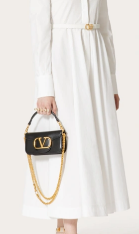 VALENTINO GARAVANI MINI LOCO Calf leather Shoulder Bag 1W2B0K black VALENTINO GARAVANI MINI LOCO Calf leather Shoulder Bag 1W2B0K black