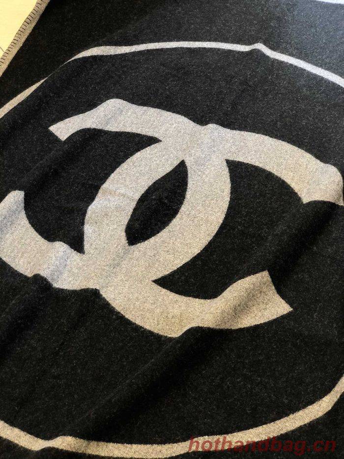 CHANEL Merino Wool Cashmere CC Throw Blanket CHB00003 CHANEL Merino Wool Cashmere CC Throw Blanket CHB00003