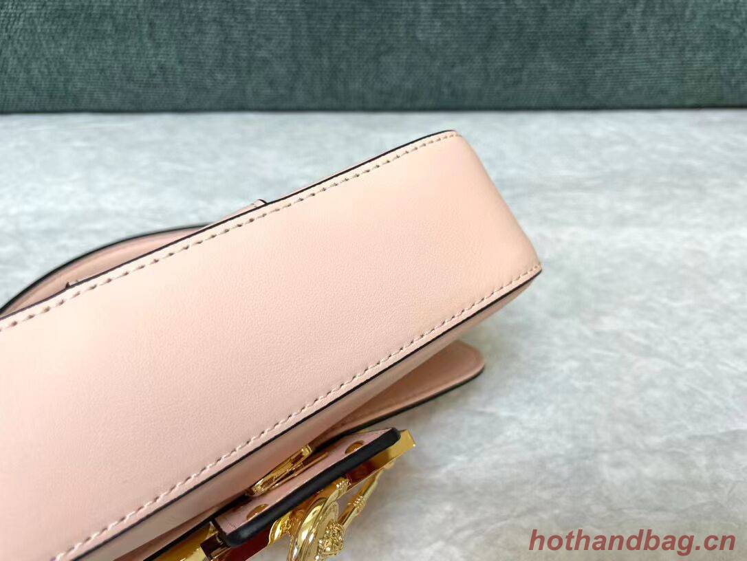 Fendi Brooch mini baguette Fendace leather bag 8BS066A pink Fendi Brooch mini baguette Fendace leather bag 8BS066A pink