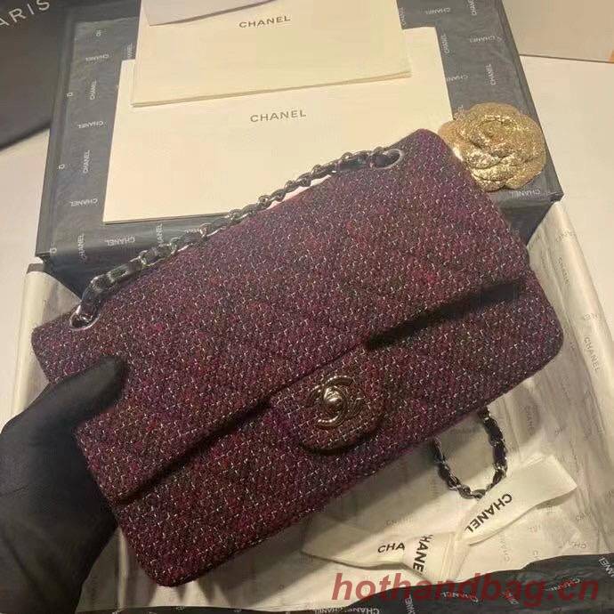 Chanel 2.55 Flap Bag 1112 Wine with Silver Hardware Chanel 2.55 Flap Bag 1112 Wine with Silver Hardware