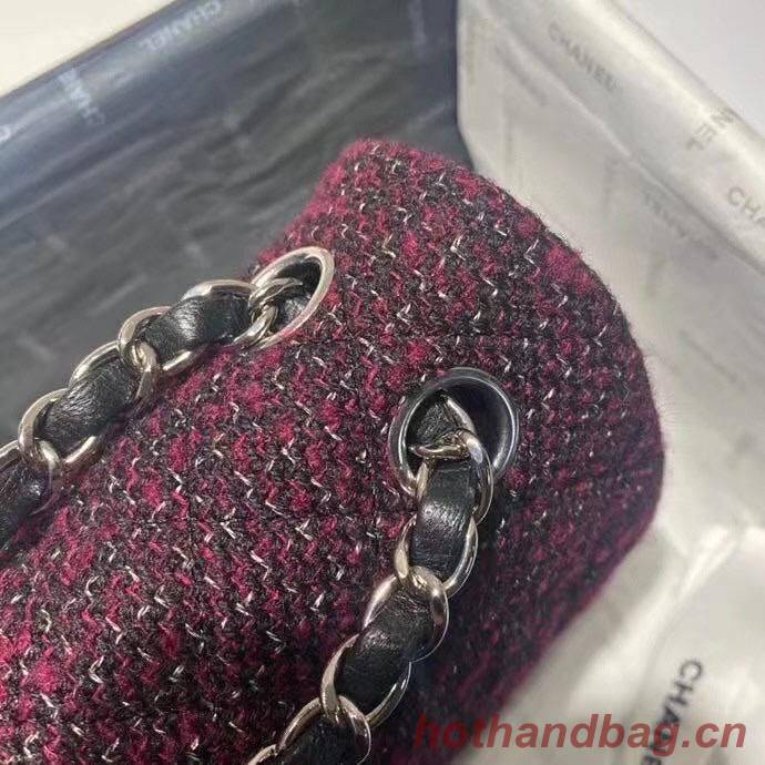 Chanel 2.55 Flap Bag 1112 Wine with Silver Hardware Chanel 2.55 Flap Bag 1112 Wine with Silver Hardware