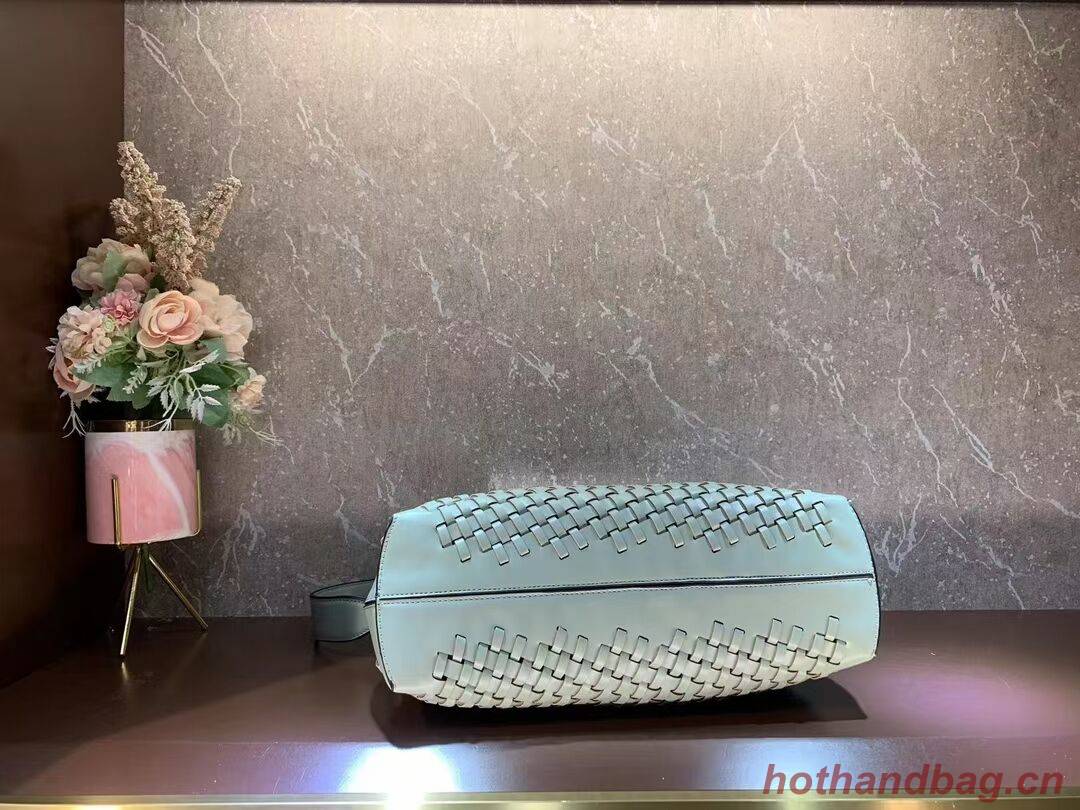 FENDI FIRST MEDIUM Mint leather interlace bag 8BP127AB green FENDI FIRST MEDIUM Mint leather interlace bag 8BP127AB green