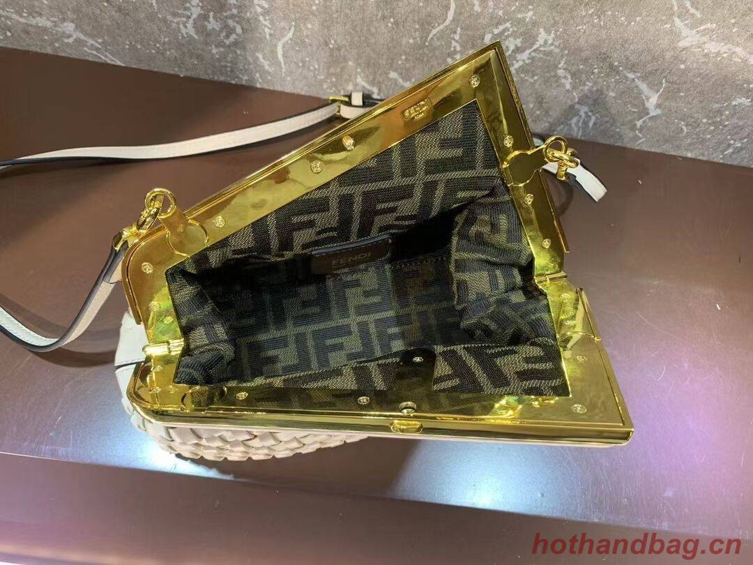 Fendi First Small Mint green leather interlace bag 8BP129A green Fendi First Small Mint green leather interlace bag 8BP129A green