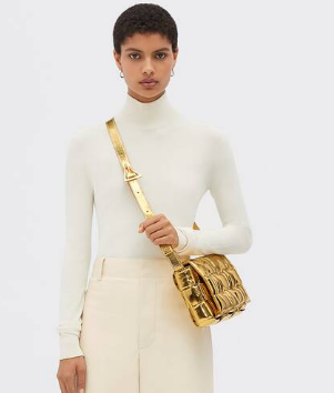 Bottega Veneta Padded Cassette 591970 Gold Bottega Veneta Padded Cassette 591970 Gold