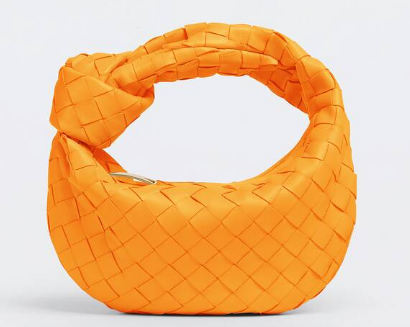 Bottega Veneta Mini intrecciato leather top handle bag 651876 Tangerine Bottega Veneta Mini intrecciato leather top handle bag 651876 Tangerine