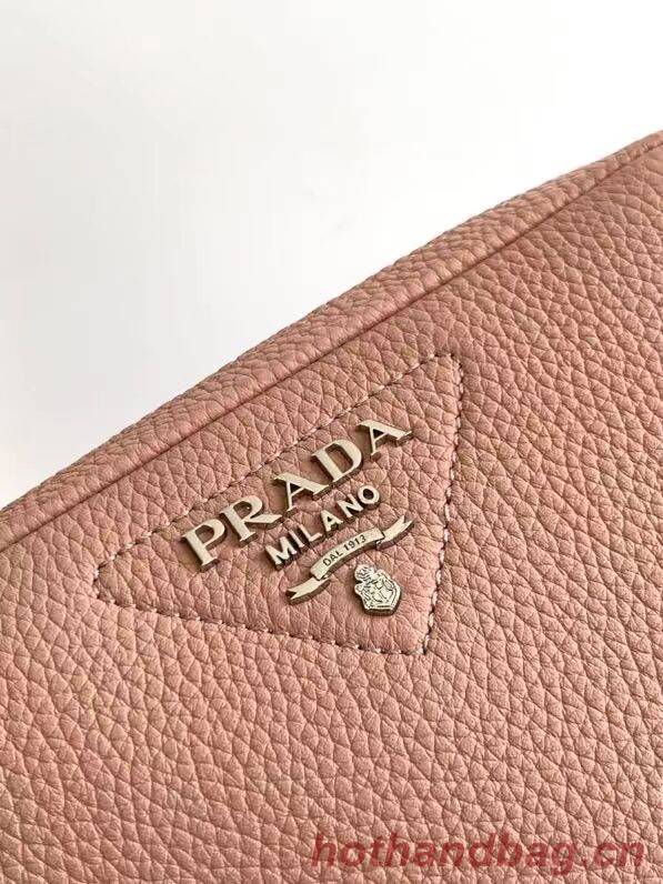 Prada Leather bag with shoulder strap 1DB820 pink Prada Leather bag with shoulder strap 1DB820 pink