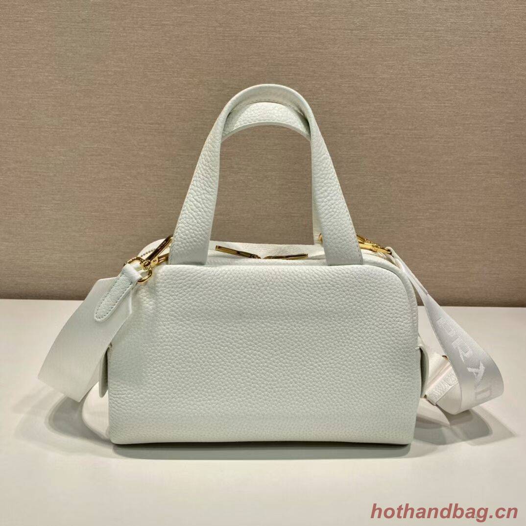 Prada leather tote bag 1DH770 white Prada leather tote bag 1DH770 white
