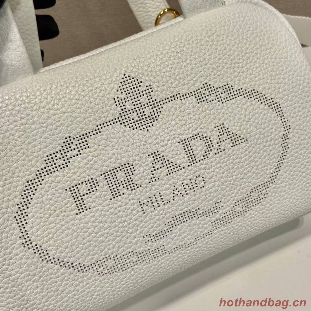 Prada leather tote bag 1DH770 white Prada leather tote bag 1DH770 white