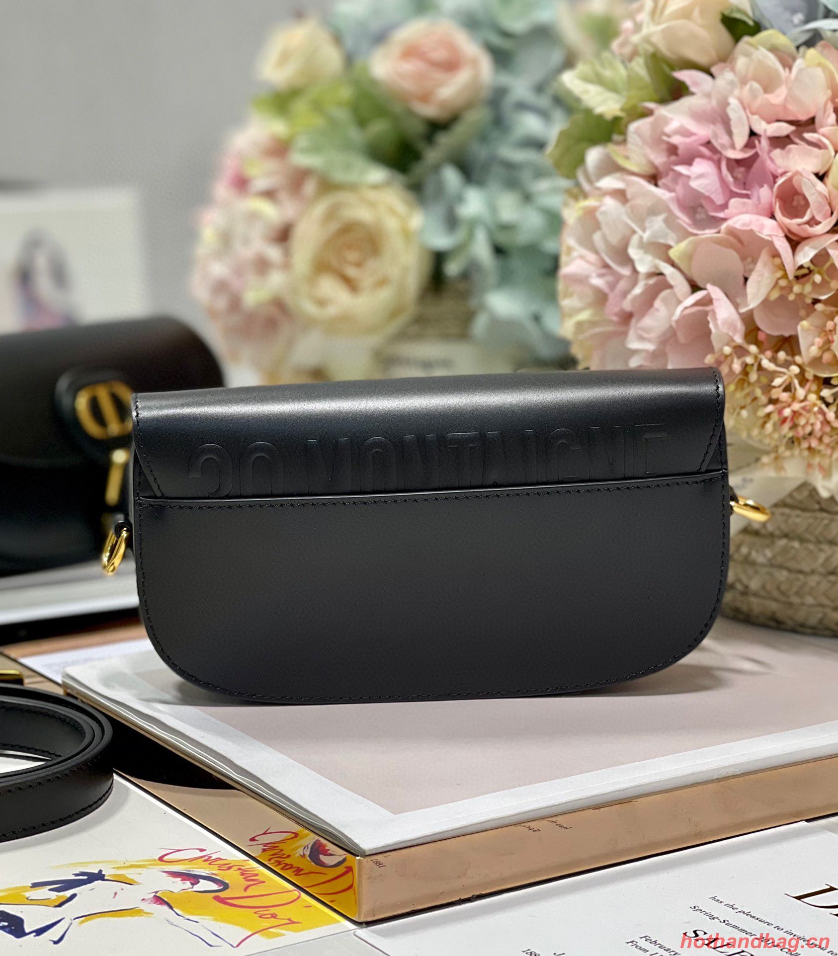 DIOR BOBBY EAST-WEST BAG Box Calfskin M9317S Black DIOR BOBBY EAST-WEST BAG Box Calfskin M9317S Black