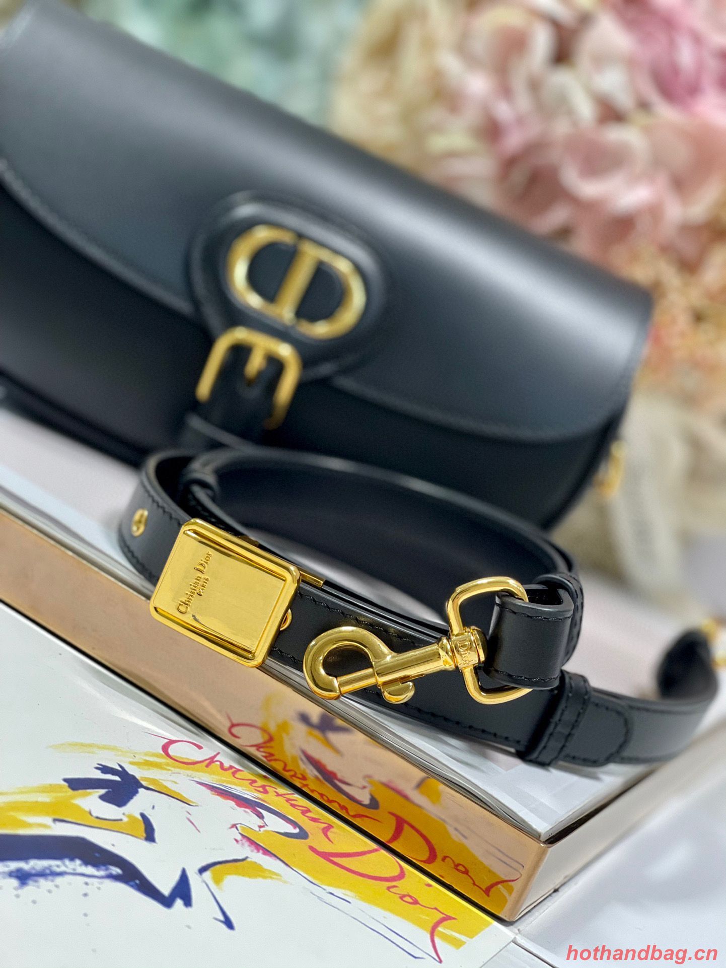 DIOR BOBBY EAST-WEST BAG Box Calfskin M9317S Black DIOR BOBBY EAST-WEST BAG Box Calfskin M9317S Black