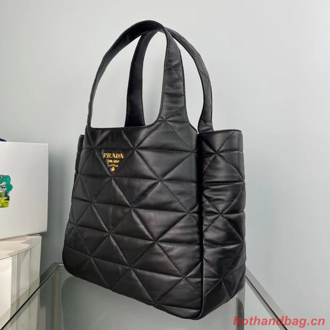 Prada Padded nappa tote bag 1NG599 black Prada Padded nappa tote bag 1NG599 black