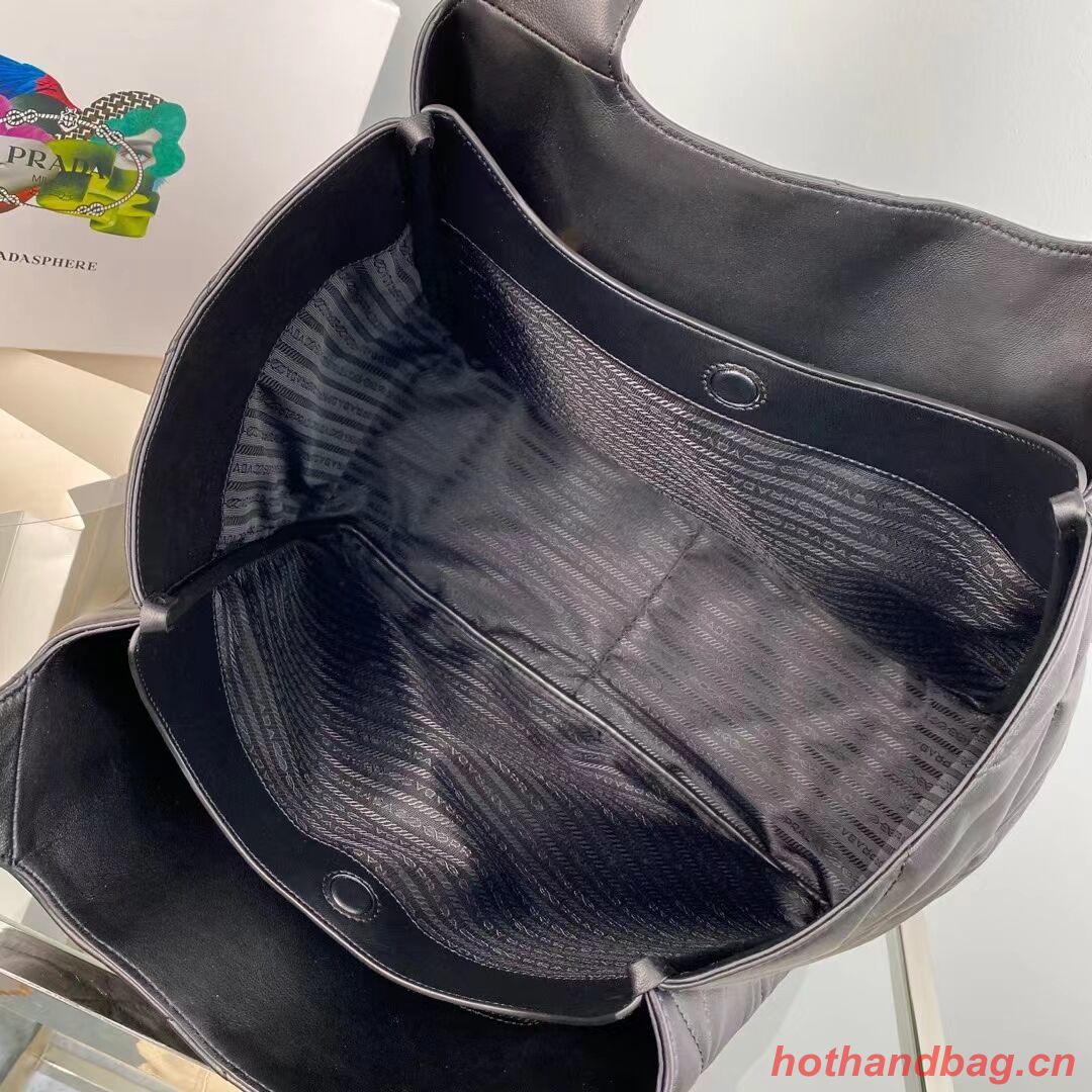 Prada Padded nappa tote bag 1NG599 black Prada Padded nappa tote bag 1NG599 black