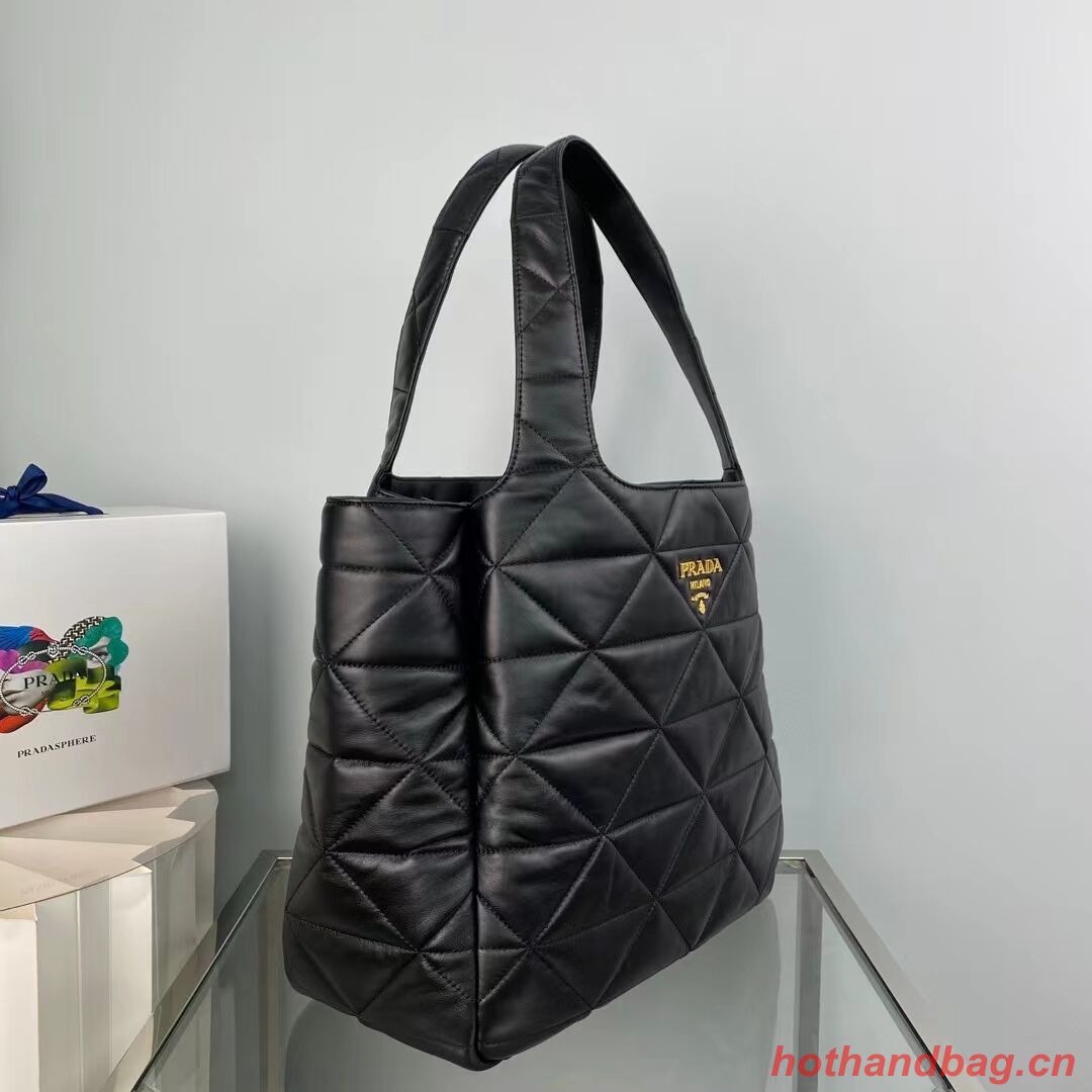 Prada Padded nappa tote bag 1NG599 black Prada Padded nappa tote bag 1NG599 black