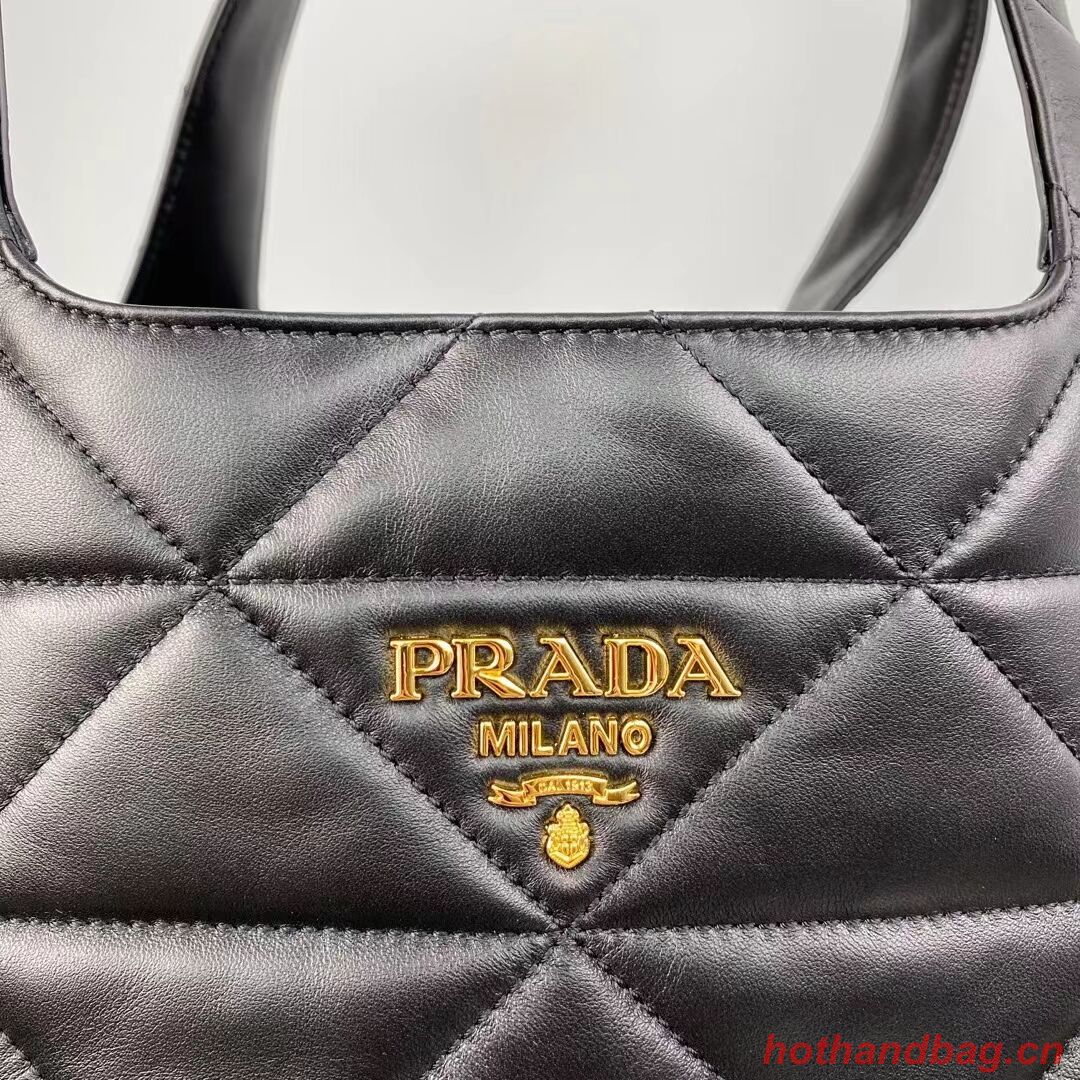Prada Padded nappa tote bag 1NG599 black Prada Padded nappa tote bag 1NG599 black