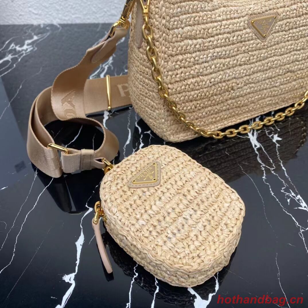 Prada Re-Edition 2005 raffia bag 1BH204 tan Prada Re-Edition 2005 raffia bag 1BH204 tan