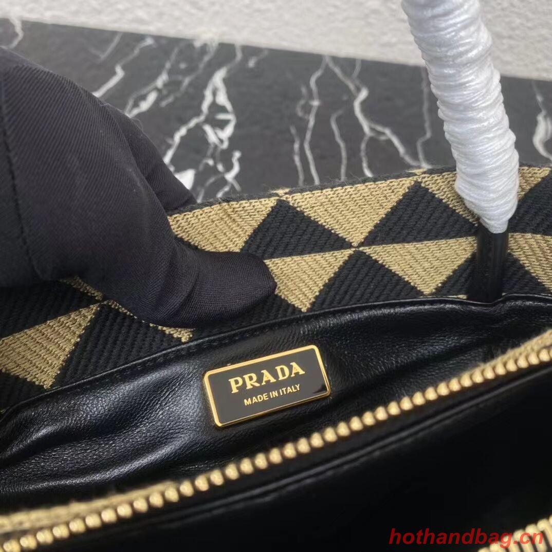 Prada Small embroidered fabric Symbole bag 1BA368 Beige Prada Small embroidered fabric Symbole bag 1BA368 Beige