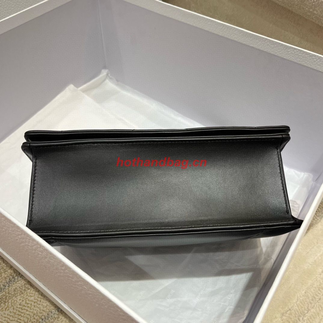 DIOR 30 MONTAIGNE POUCH WITH SHOULDER STRAP AND HANDLE S32698 BLACK DIOR 30 MONTAIGNE POUCH WITH SHOULDER STRAP AND HANDLE S32698 BLACK