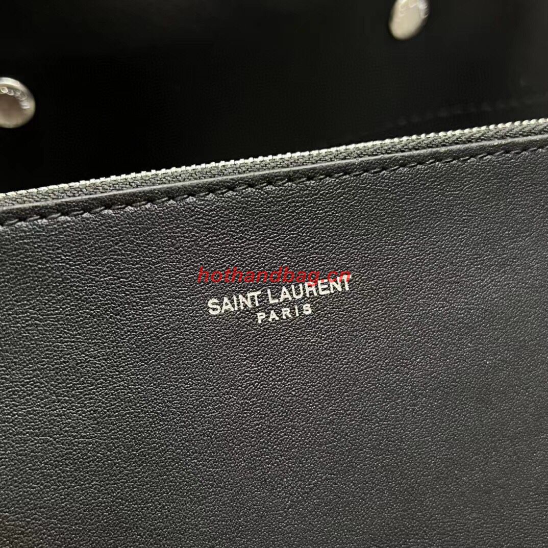 SAINT LAUREN RIVE GAUCHE BUCKET BAG IN SMOOTH LEATHER Y689299A black SAINT LAUREN RIVE GAUCHE BUCKET BAG IN SMOOTH LEATHER Y689299A black