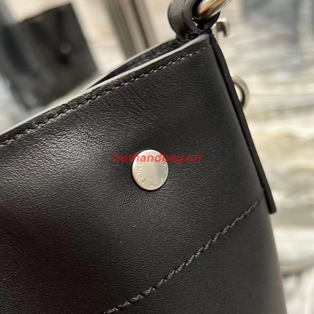 SAINT LAUREN RIVE GAUCHE BUCKET BAG IN SMOOTH LEATHER Y689299A black SAINT LAUREN RIVE GAUCHE BUCKET BAG IN SMOOTH LEATHER Y689299A black
