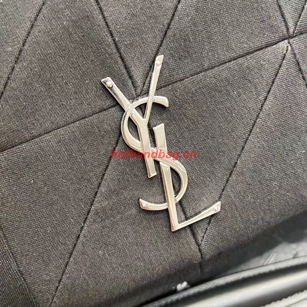 SAINT LAURENT JAMIE MEDIUM CHAIN BAG CARRE RIVE GAUCHE IN LAMBSKIN AND SUEDE 515821 black SAINT LAURENT JAMIE MEDIUM CHAIN BAG CARRE RIVE GAUCHE IN LAMBSKIN AND SUEDE 515821 black