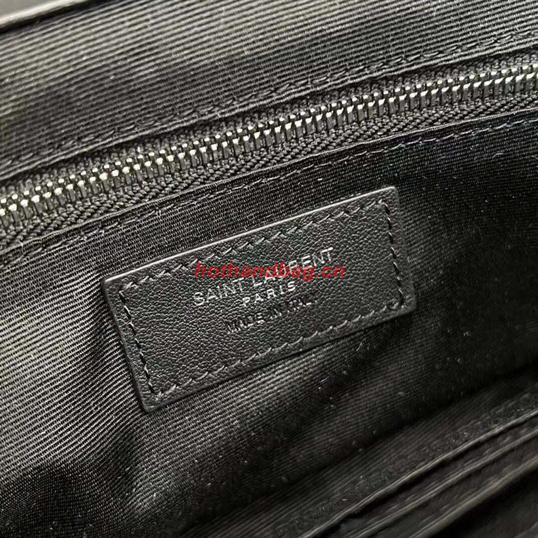 SAINT LAURENT JAMIE MEDIUM CHAIN BAG CARRE RIVE GAUCHE IN LAMBSKIN AND SUEDE 515821 black SAINT LAURENT JAMIE MEDIUM CHAIN BAG CARRE RIVE GAUCHE IN LAMBSKIN AND SUEDE 515821 black