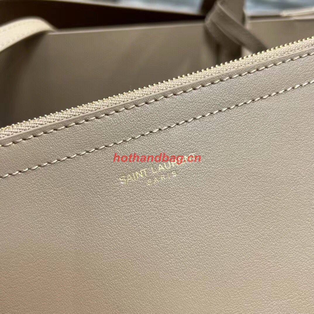 SAINT LAURENT SHOPPING SAINT LAURENT E/W IN SUPPLE LEATHER 600281 TAUPE SAINT LAURENT SHOPPING SAINT LAURENT E/W IN SUPPLE LEATHER 600281 TAUPE